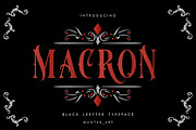 Macron | Vintorian Font, a Blackletter Font by Muntab_Art (Thumbnail 1 of 8)