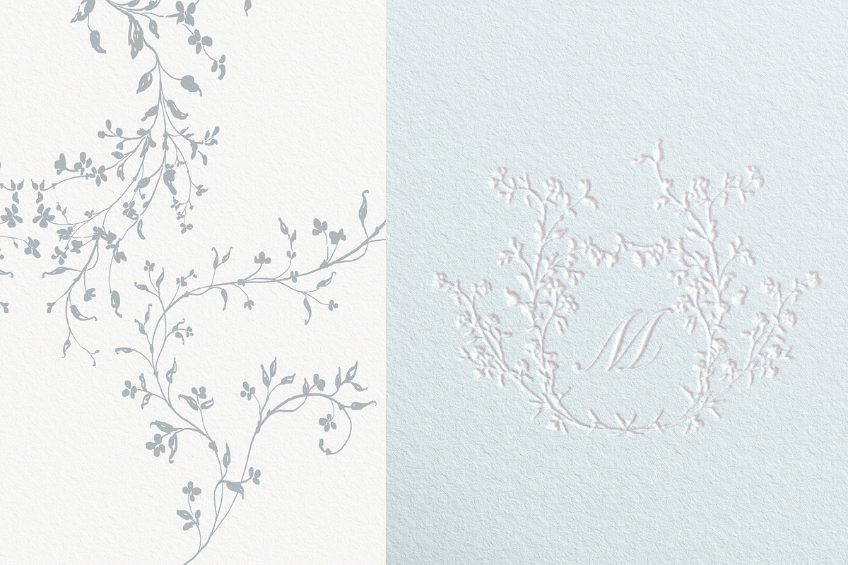 Floral swirls clipart, a Decorative Illustration by Sensual Art (Photo 8 of 8)