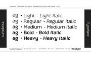 inceptum - Sans serif font family, a Sans Serif Font by Artistic & Unique (Thumbnail 6 of 12)