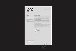 Minimalist Letterhead, a Stationery Template by AyshaCanvas