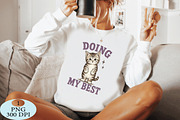Doing My Best Cat PNG, a Seasonal Illustration by Daily.Designs (Thumbnail 4 of 5)