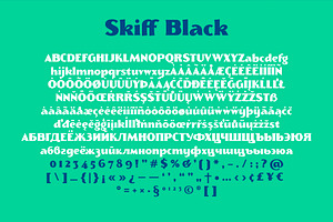 Skiff Black & Thin