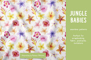 Watercolor Jungle baby animals set, an Animal Illustration by Watercolor Nastasia Art (Thumbnail 10 of 18)