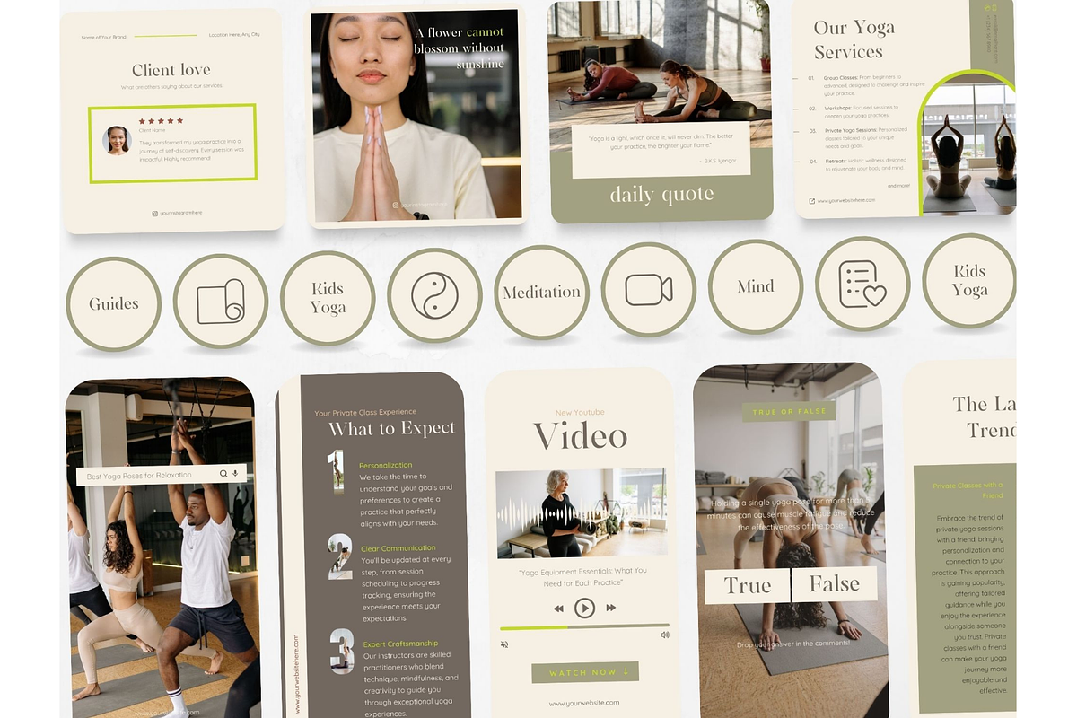 300 Yoga Social Media BUNDLE, a Social Media Template by PatternLab. (Photo 8 of 10)