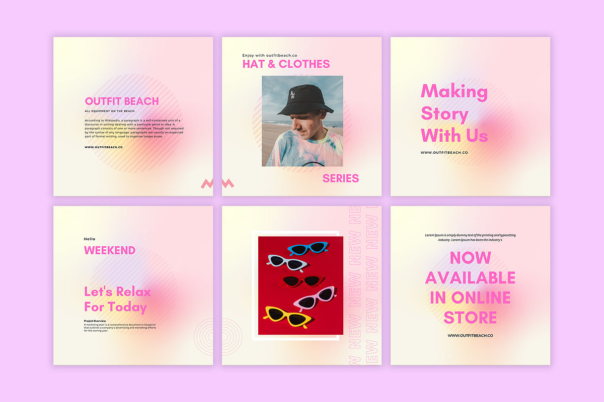 Gradient Fashion Instagram Post, a Social Media Template by ONESADYA (Photo 2 of 3)
