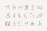 Cute Hand Drawn Whimsy Christmas, a Decorative Illustration by Barkova Nadya (Thumbnail 3 of 8)