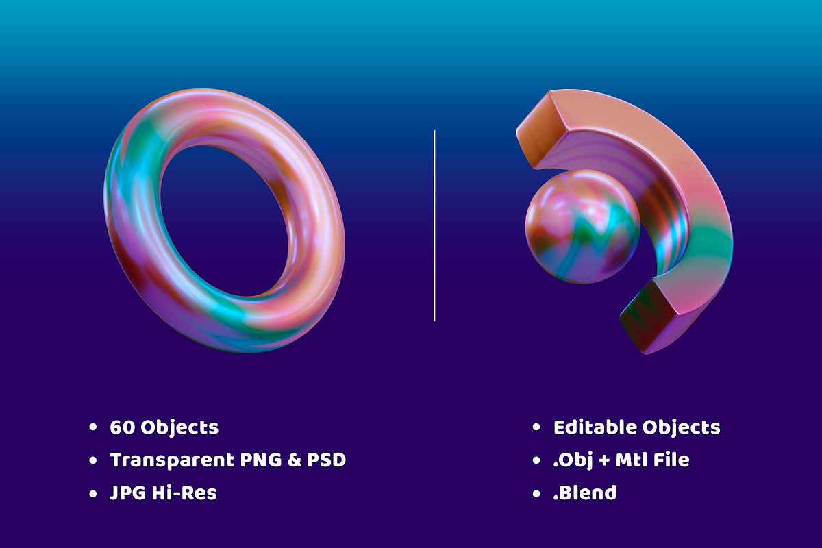 3D Geometric Shape, an Object 3D Model by Monstersvisual (Photo 4 of 6)