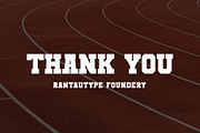 BravoTeam Sporty Font, a Sans Serif Font by RantautypeStudio (Thumbnail 13 of 13)