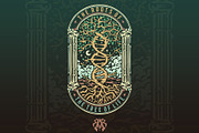 The Roots of The Tree Of Life, an Object Illustration by Krizvector Artwork Shop (Thumbnail 1 of 3)