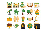 Islamic Ramadan Kareem Vector Pack, a Seasonal Illustration by Perucha studio (Thumbnail 2 of 4)