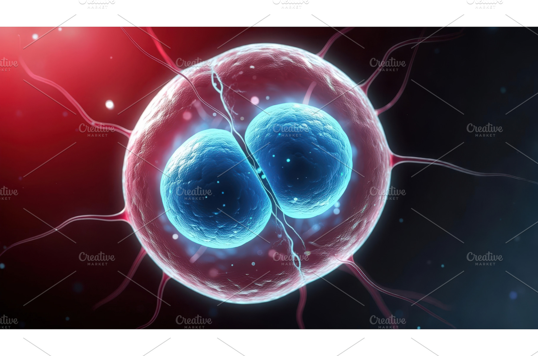 Stem cell division process showing, a Technology Photo by tilialucida