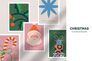 Christmas & New Year cards, posters, an Illustration by Good Studio