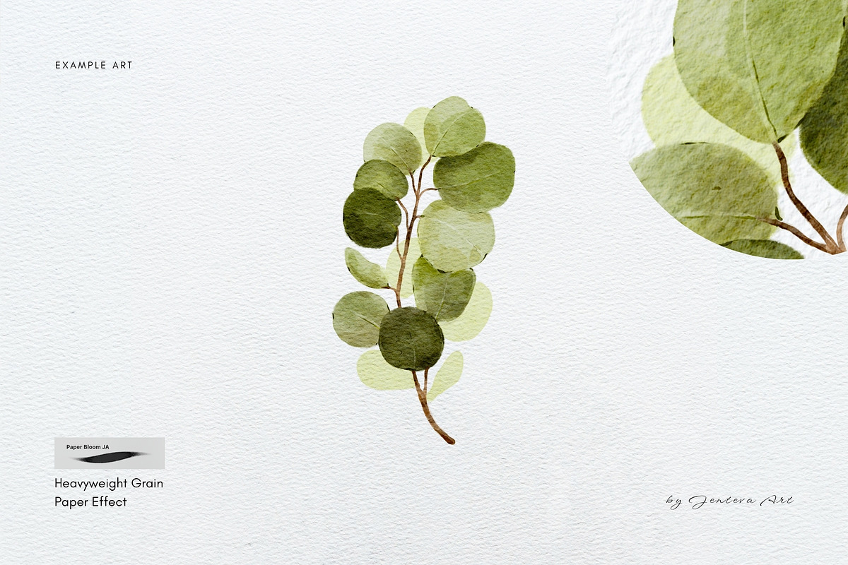 15 Procreate Watercolor Brushes, a Brush Add-On by Jenteva Art (Photo 11 of 13)