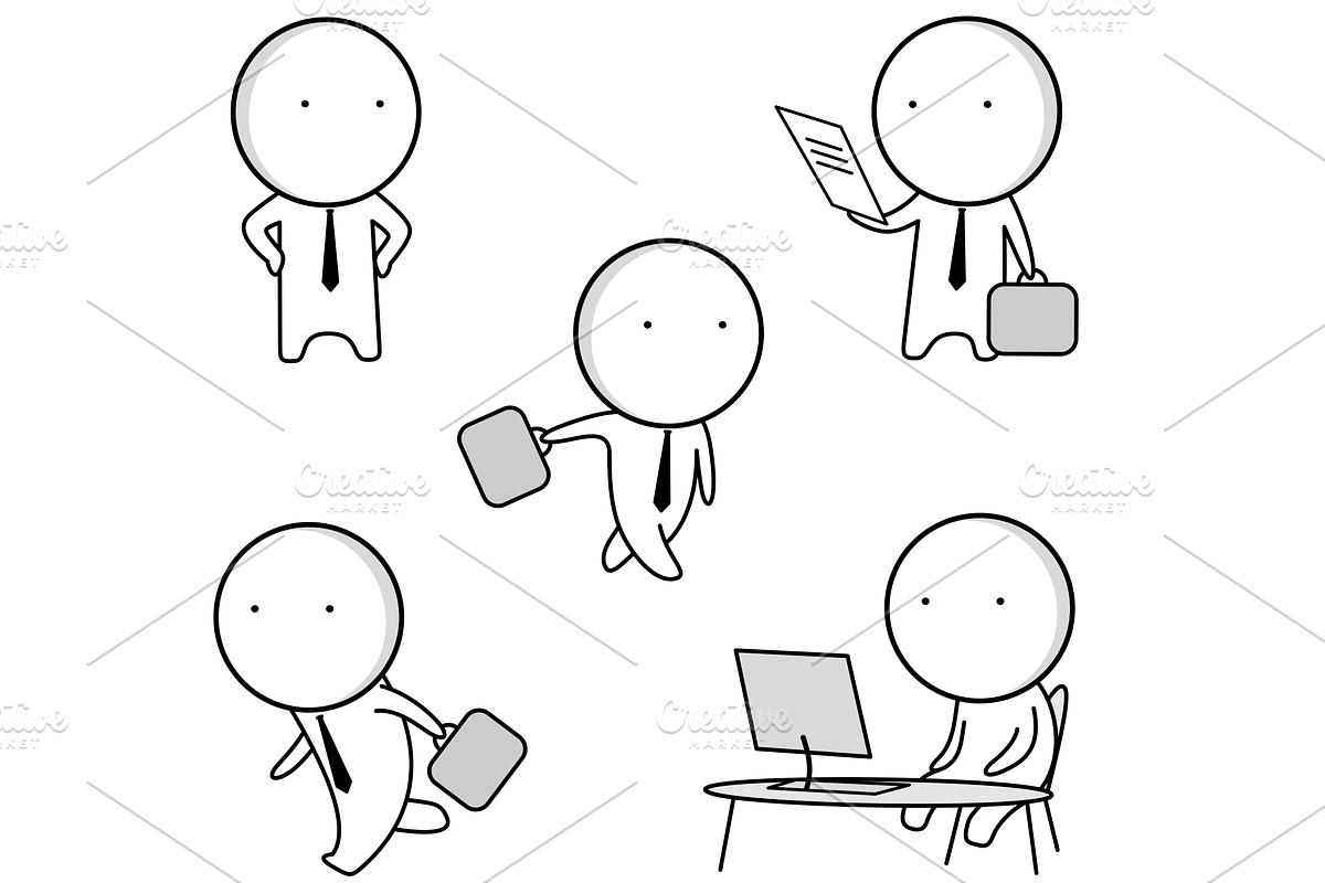 Business icons, job icons,, an Outline Icon by JK comics (Photo 1 of 6)