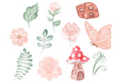 Magical Fairy Garden Clipart Set, an Education Illustration by HabitusDesigns (Thumbnail 5 of 6)