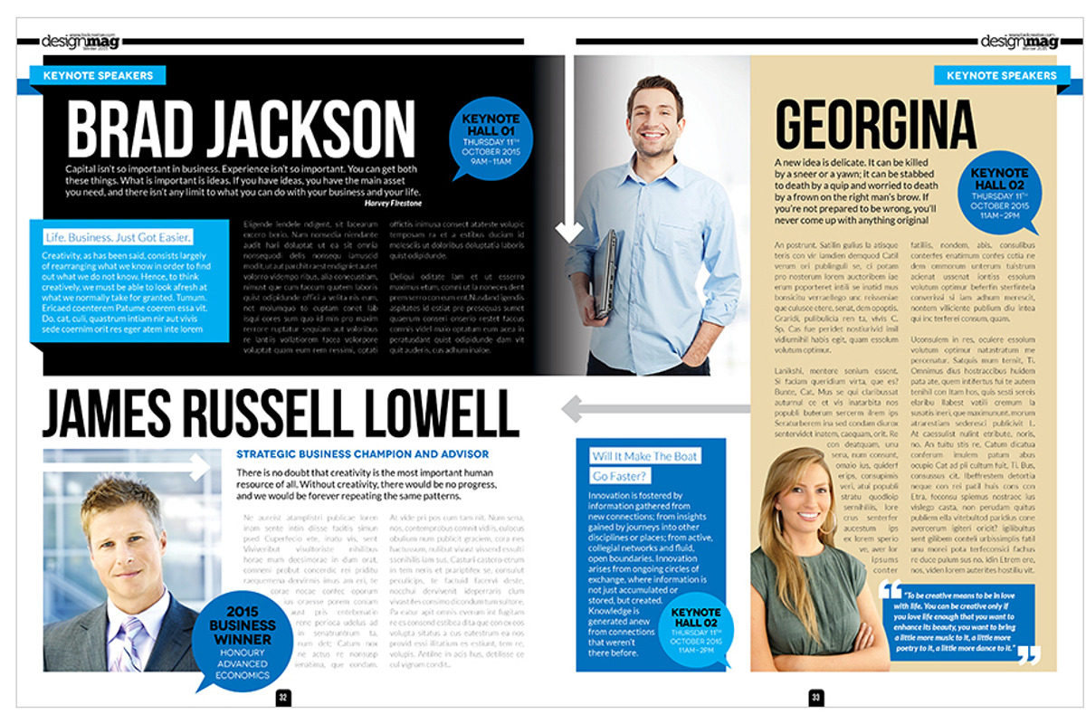 Magazine Template InDesign 06, a Magazine Template by Love Graphic Design (Photo 26 of 29)