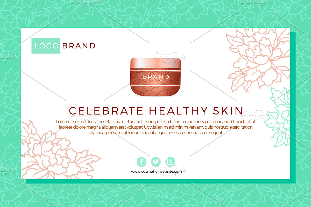 Cosmetic Banner 2, a Landing Page Template by MISS CHATZ