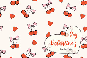Whimsical Valentine Seamless Pattern