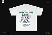 Mascot Golf Ball Character T-Shirt, a Sport Illustration by shaondesigns (Thumbnail 3 of 6)