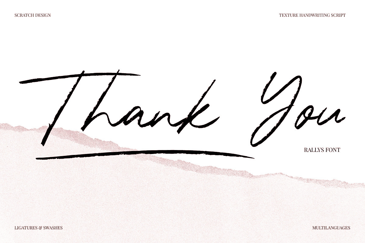 Rallys-Handwritten Script Font!, a Script Font by Scratch Design (Photo 13 of 13)