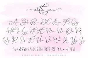 With You // Lovely Script Font