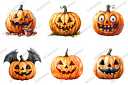 Funny Halloween Pumpkin PNG, an Illustration by designcity5 (Thumbnail 2 of 5)