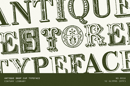 Decorative Vintage Drop Cap Font