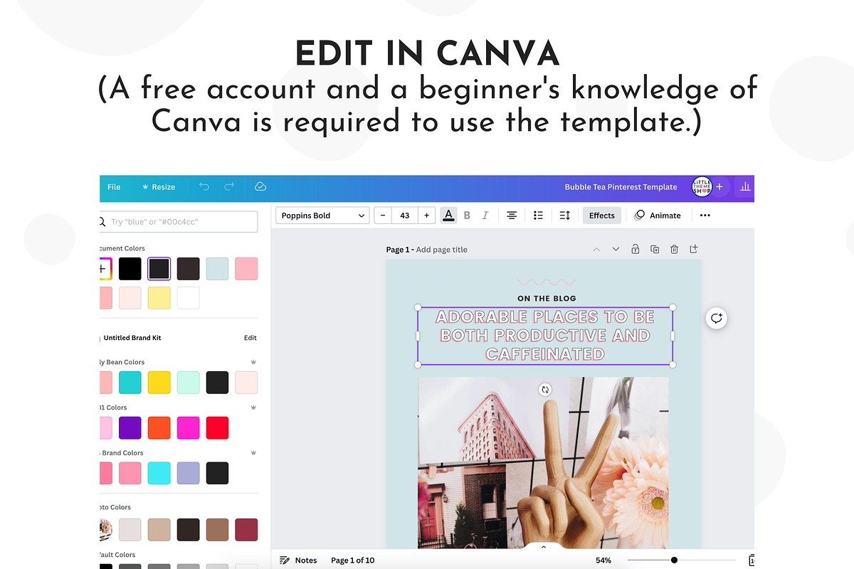 Pastel Pinterest Templats for Canva, a Social Media Template by ltsdesigns (Photo 3 of 3)