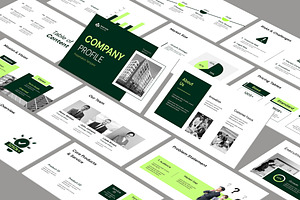 Professional Company Profile, a Presentation Template by Mighty-Slide