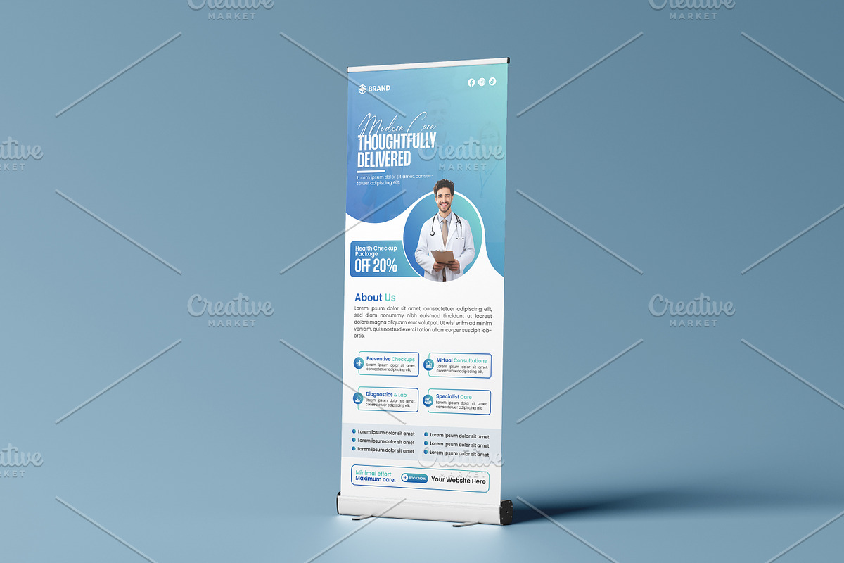 Healthcare Roll-Up Banner Template preview 3