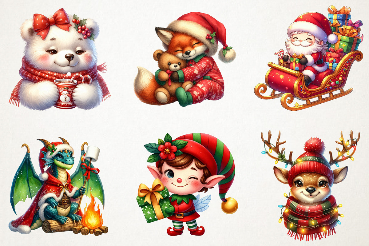Christmas Characters Png, an Illustration by RobertsArt (Photo 6 of 7)