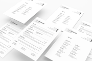 Minimal Resume Design Template, a Resume Template by GraphicFlava (Thumbnail 8 of 8)