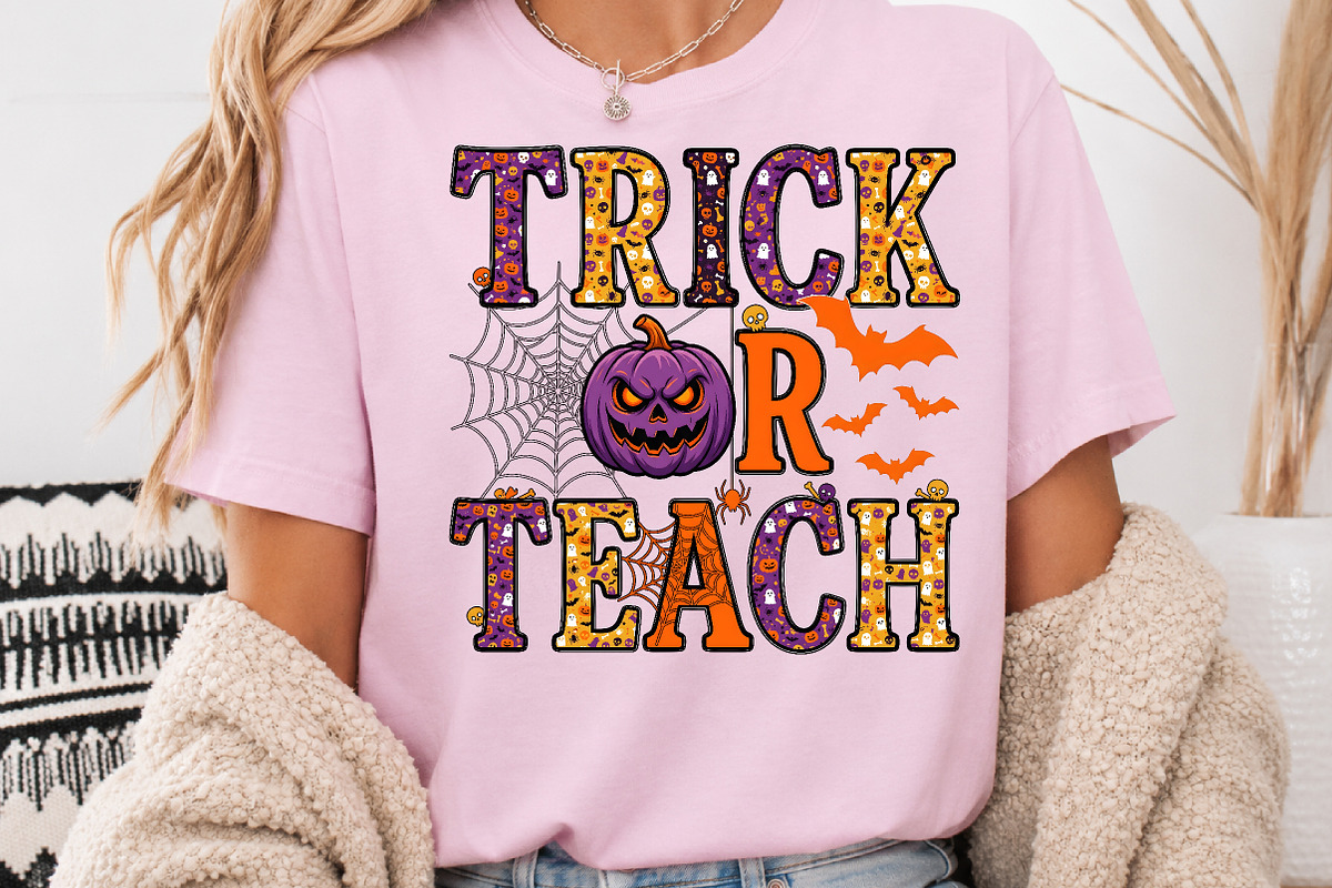 Trick or Teach Halloween Sublimation, a Seasonal Illustration by Rose Art (Photo 4 of 5)
