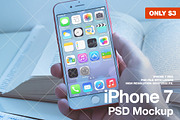 iPhone 7 RED PSD Mockup, an iPhone Mockup by StartMockups.com (Thumbnail 2 of 2)