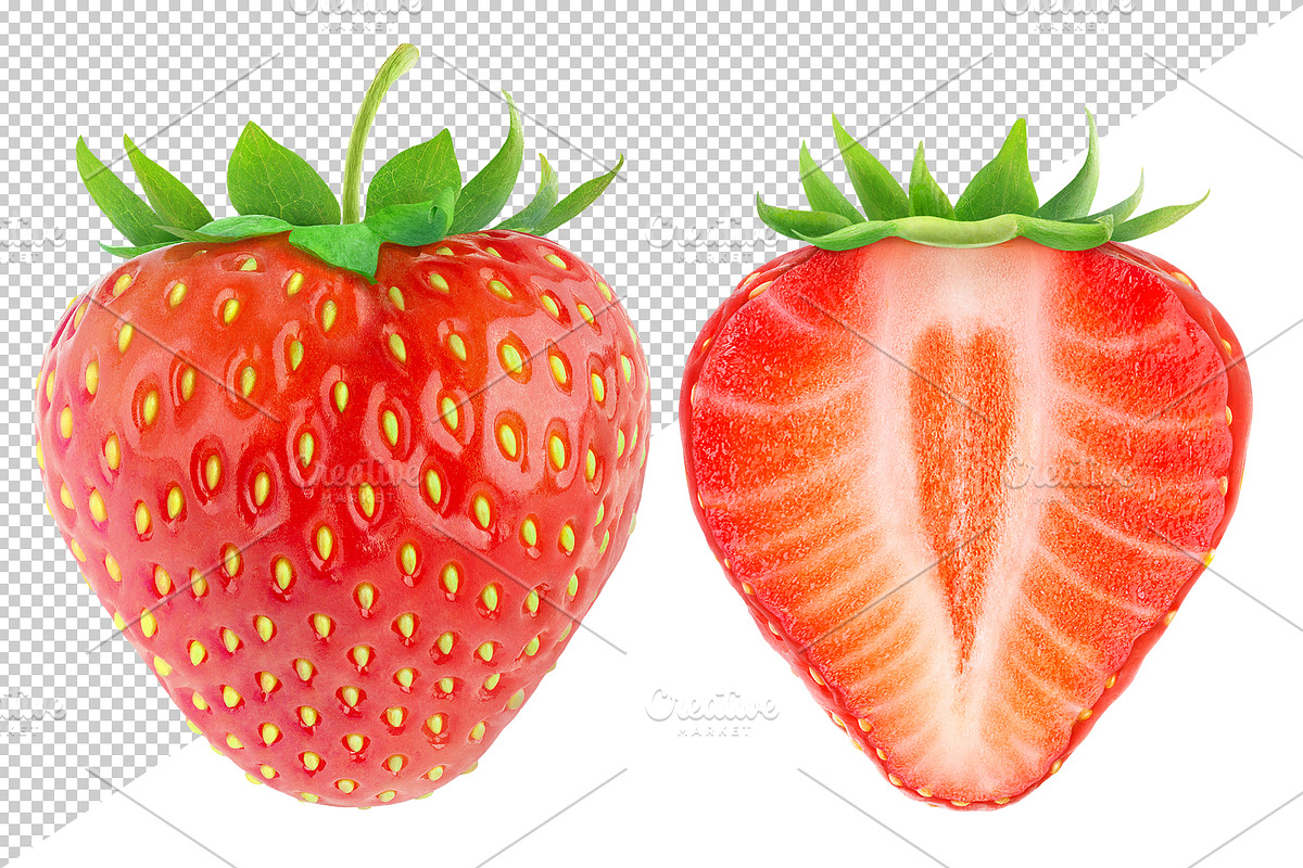 8 cut strawberries, an Object Graphic by Fruits+Veggies (Photo 2 of 6)