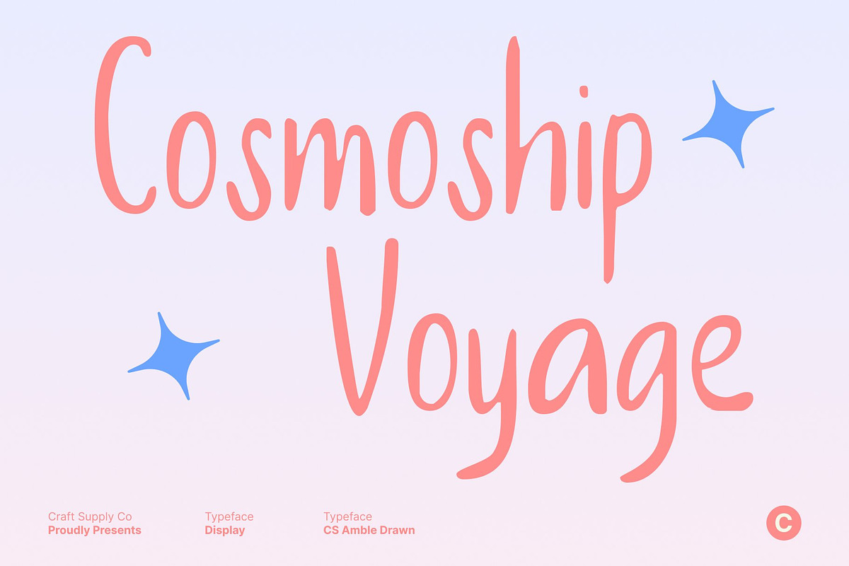 CS Amble Drawn, a Handwritten Font by Craft Supply Co. (Photo 5 of 8)