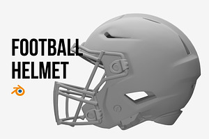 Football Helmet Mockup, an Object 3D Model by Loudoun Design Co.