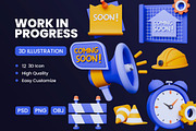Work In Progress 3D Icon Pack #1, an Architecture 3D Model by deviapuspitasari2 (Thumbnail 1 of 2)