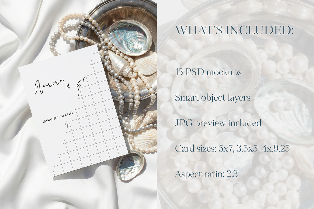 Pearl Stationery Mockup Bundle, an Advertising Mockup by Serenefeeling (Photo 3 of 12)