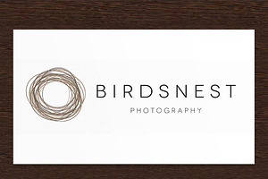Birdsnest photography logo - PSD