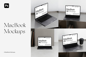 MacBook Air Mockups PSD