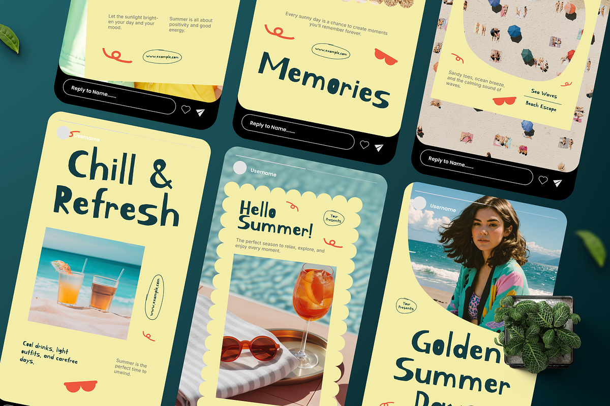 Summer Vibes Instagram Story, a Social Media Template by Annora Studio (Photo 5 of 6)