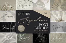 Modern Signature Font Bundle Vol 4