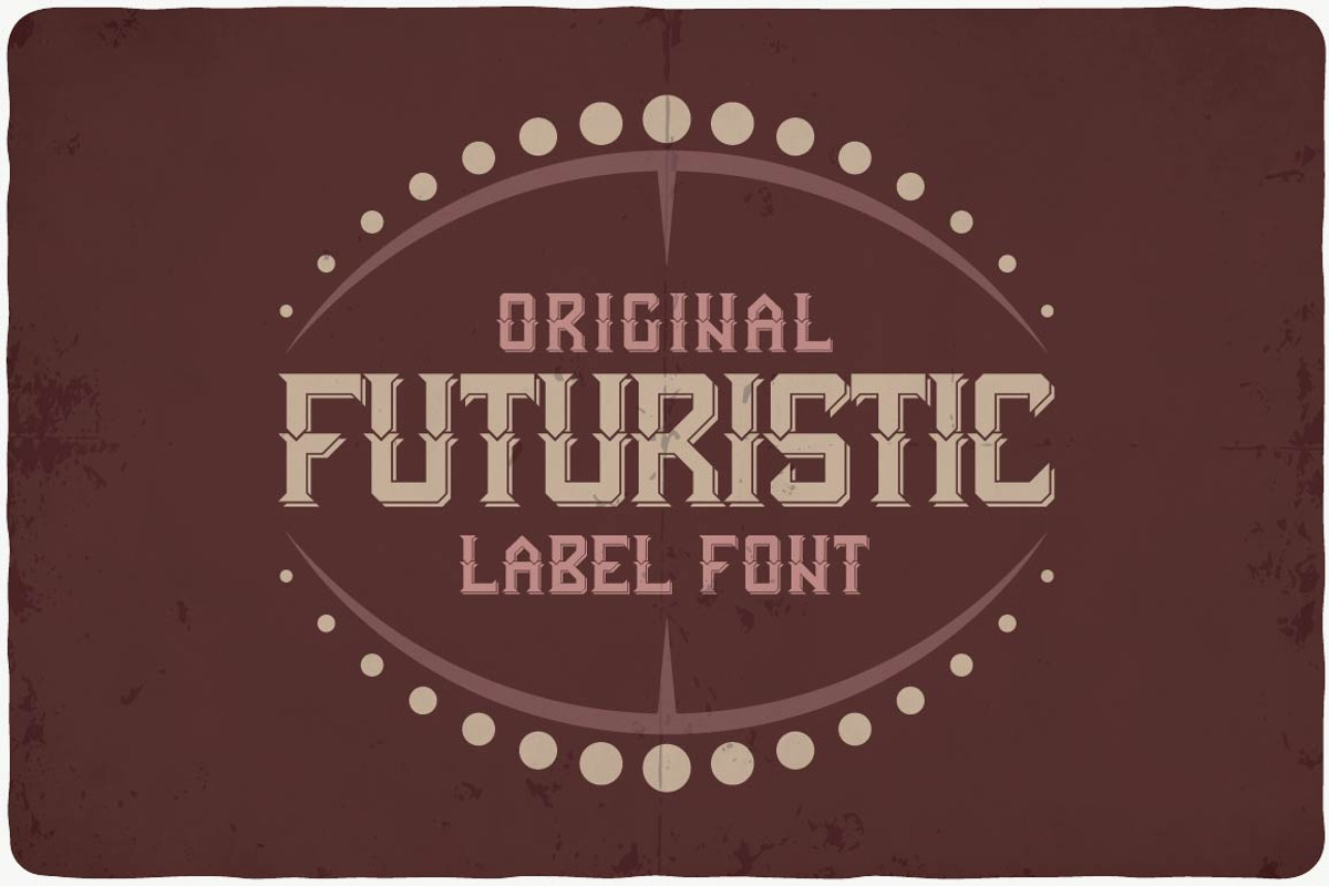 Futuristic typeface preview 3