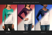 Women Long Sleeve T-Shirt Mockups, a Shirt Mockup by Indieground Design Inc. (Thumbnail 5 of 5)