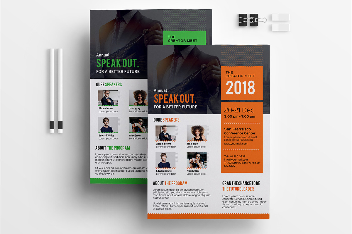 Conference Corporate Flyer, a Flyer Template by ideaz_sabbir (Photo 3 of 6)
