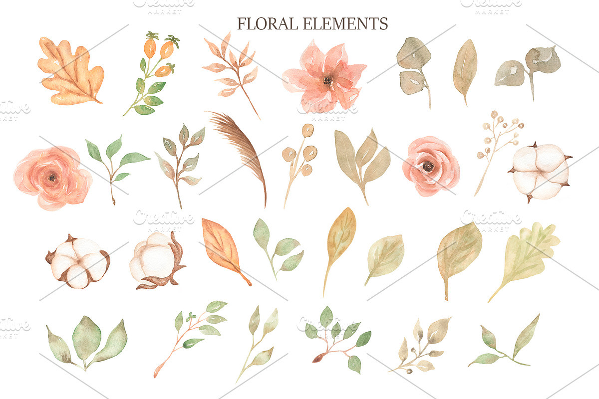 Watercolor Autumn Aesthetic, a Decorative Illustration by MayaNavits (Photo 5 of 14)