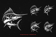 10 Bundle Dark Art Marlin Fish, an Illustration by Morspective (Thumbnail 3 of 7)