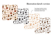 Cozy Coffee Seamless pattern, a Pattern Graphic by CreativeChristiana (Thumbnail 5 of 12)