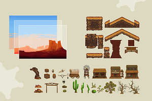 Old West Town - Game Tileset